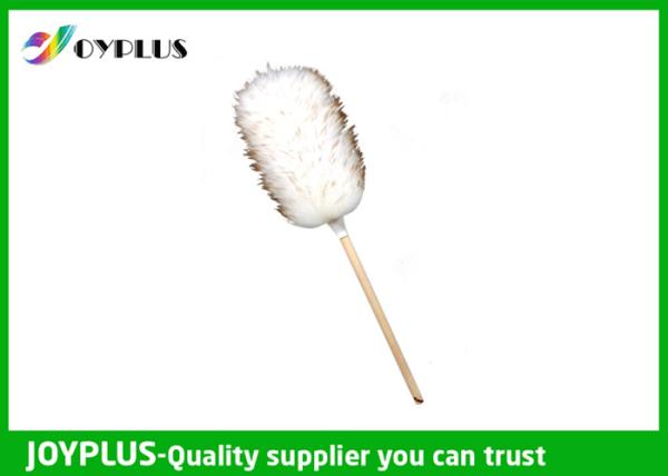 Lovely Dust Stick Duster Lambswool Floor Duster With Straight Wooden Handle