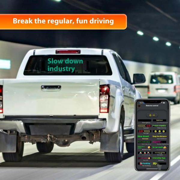 Smart Car Sticker 120x595mm RGB Dynamic LED Truck Demon Eye Light For Outdoor Smart Display IP65 Rated