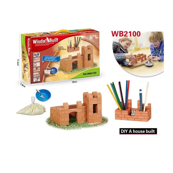 DIY Plaster Building House Blocks Arts And Craft Educational Toys Age 6 Years Child 200Pcs