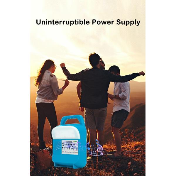 Система генератора солнечной энергии SRE-618-C освещая аварийную ситуацию с радио диктора FM музыки