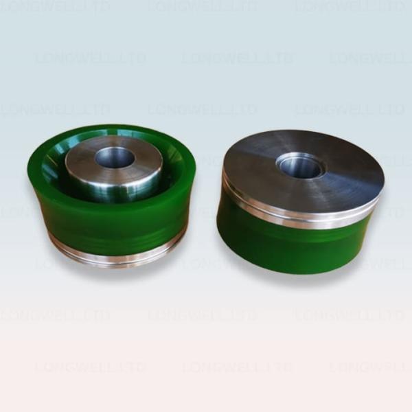 40Cr Piston pompe à boue pièces détachées NBR caoutchouc AH000004050200 acier forgé