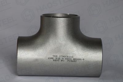 BSPP Thread Industrial Pipe Fittings Casting Straight Stainless Steel Tee Fittings
