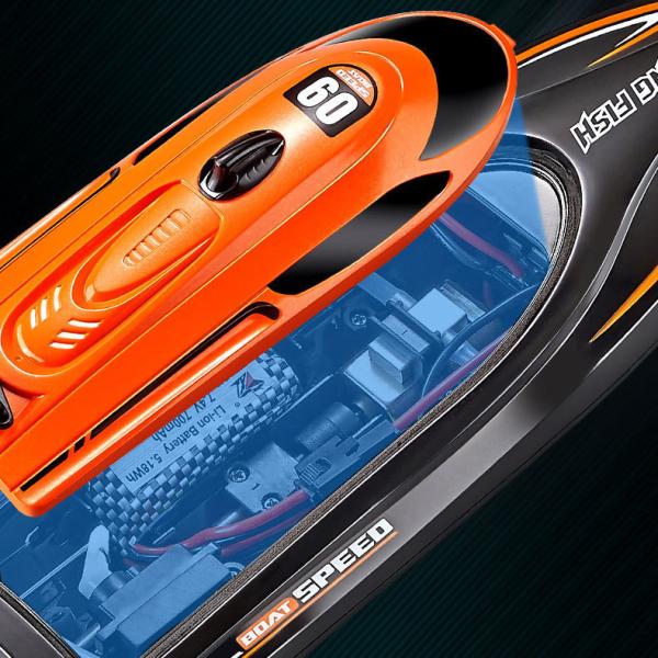Outdoor Toy Boats 2.4g Competition Speed 25km/h 1 18 Scale Electric Remote Control Boat