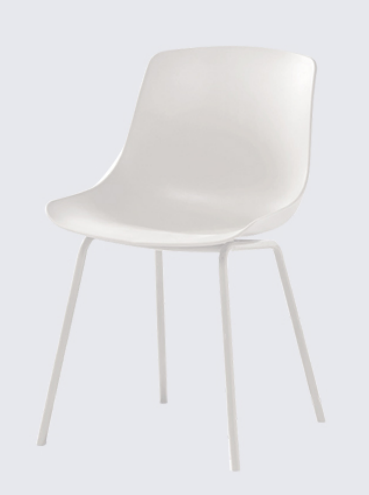 White Molded PVC Plastic Modern Chair Furniture For Dining Room OEM