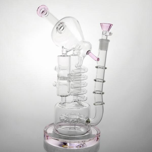 Huge  Recycler Water Bong , 13 Bongs Birdcage Big Water Pipes 14mm Bowl
