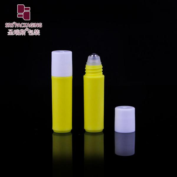 Eco Friendly PP Roll On Bottle White Screw Cap Stainless Steel Roll On Container Customization Available For