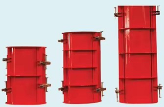 Reusable 300 Times High Corrosion Resistance Round Column Steel Formwork with Customizable Diameter for Concrete Construction