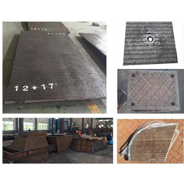 Bin Liner Alloyed Anti Wear Composite Steel Plate Chromium Carbide Wear Hardfacing