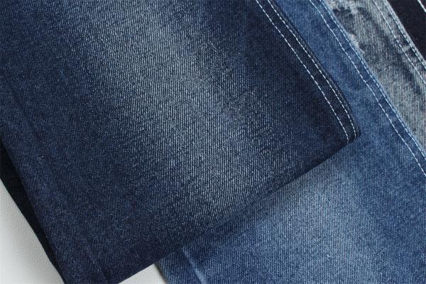 Recycled Fiber Denim Fabric In A Very Deep Blue 11.5 Oz  High Elasticity