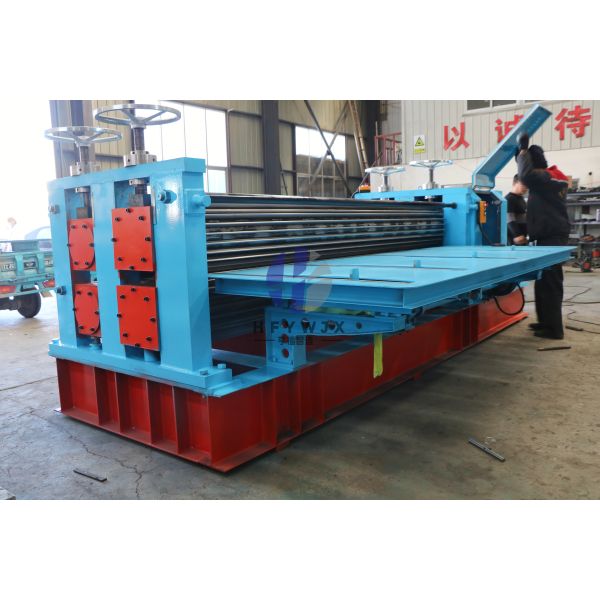 0.14-0.3mm Metal Sheets Horizontal Barrel Corrugation Machine  750mm-1250mm Rolling Width