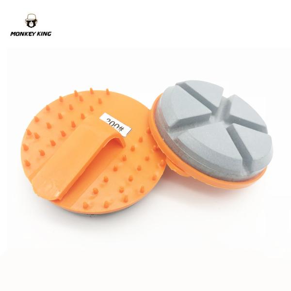 3 3 inch 80 mm 12 mm wet concrete diamond grinding polishing disc for power trowel good as concria fast system discs