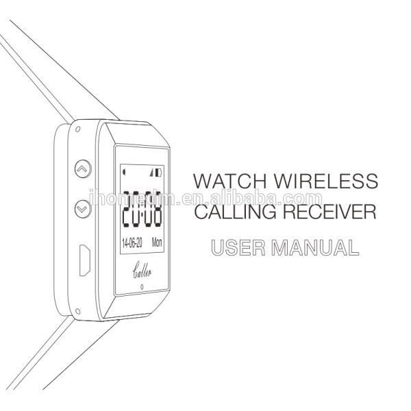 Официант звонит пипером со светом и приемником для зоны звезд или ночного клуба