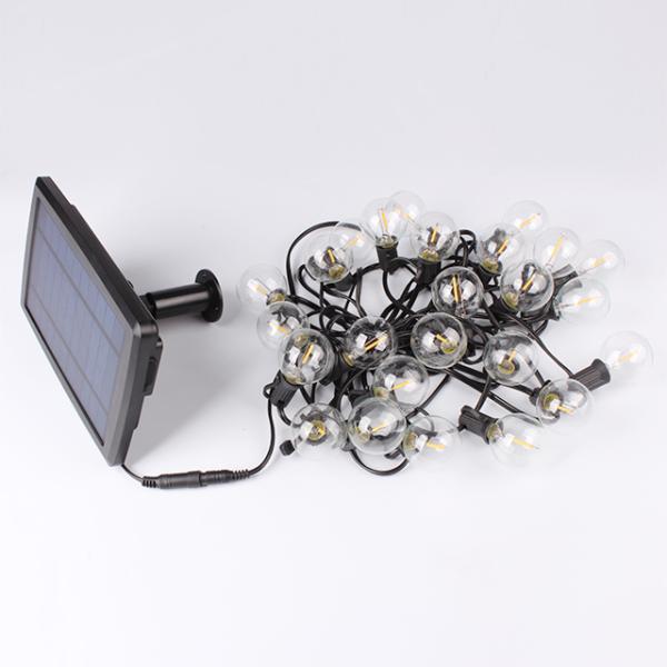 Outdoor Decoration Christmas Lights G40 Solar String Lights 25ft 25 bulb LED Bulb Featoon Lighting