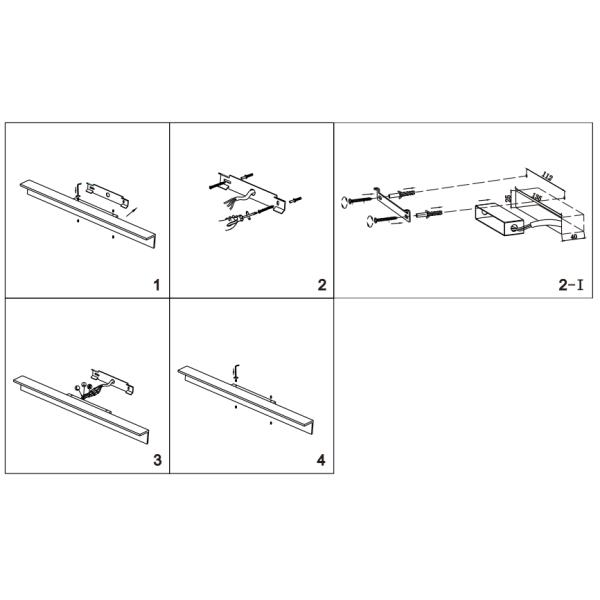 IP54 Vanity 4.2W Aluminium AC 220-240V Lamp Waterproof Bathroom LED Liner Wall Light 300mm 3000K