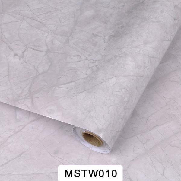80CM Width Marble Sticker Anti Oil Waterproof Kitchen Wallpaper Modern Design PVC Kitchen Backsplash Sticker
