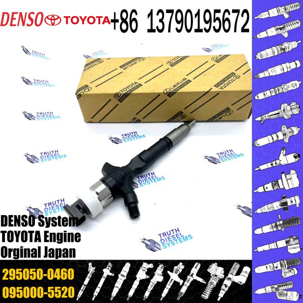 Injetor de combustível de trens comuns 23670-0L090 23670-30400 23670-09350 23670-39365 295050-0460 Para motor Toyota Hilux 2KD-FTV