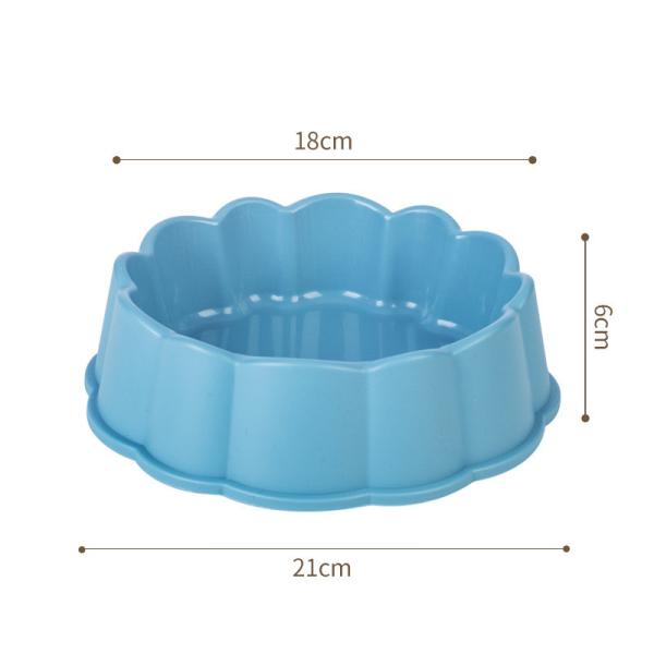 Stylish Flower-Edge Pet Bowls for Cats and Dogs - Wholesale PP Material

