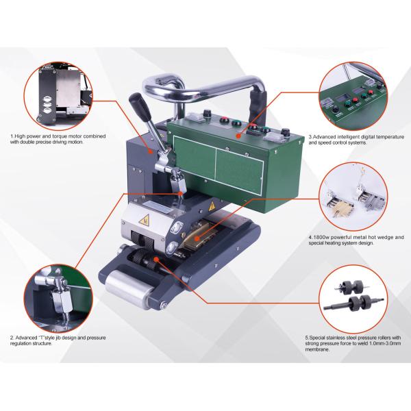 Сварщик PVC Geomembrane SWT-NS900D PP, сварочный аппарат горячего воздуха
