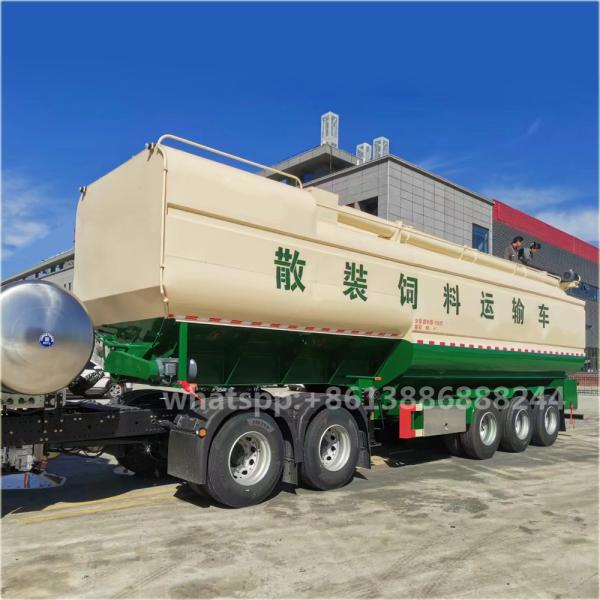 Best Seller  65000 Litres Bulk Feed Semi Truck   Feed Carriage   Animal Feed Transport Semi-trailer