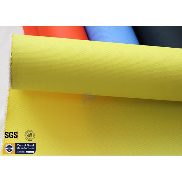 Yellow Acrylic Coated Fibreglass Fabric 0.43MM 530GSM 500℉ Welding Blanket