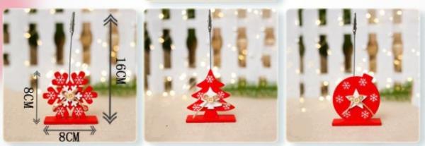 3D Wooden Christmas Gift Christmas Snow Hanging Decoration