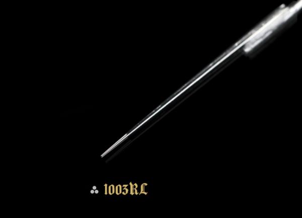 50 - Pack Single Tattoo Needles 1RL Round Liner 1003RL , Individual Pack With Sterilization Indicator