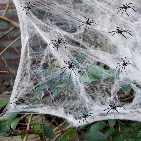 Polyester Spider Web Cotton Thread Haunted House Decoration for Halloween Party Props