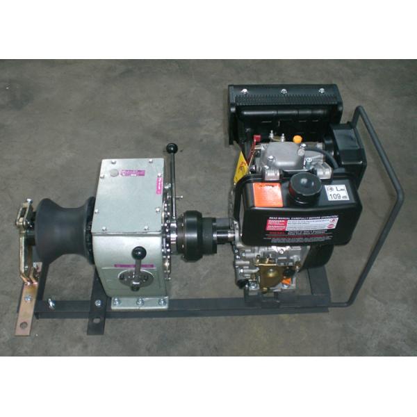 3 Ton Fast Speed Diesel Cable Winch Puller For Overhead Line Transmission