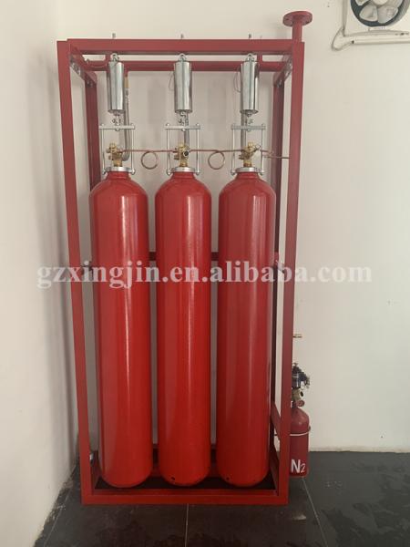 Sistema de supressão de incêndio de dióxido de carbono de alta pressão para salas de equipamentos elétricos