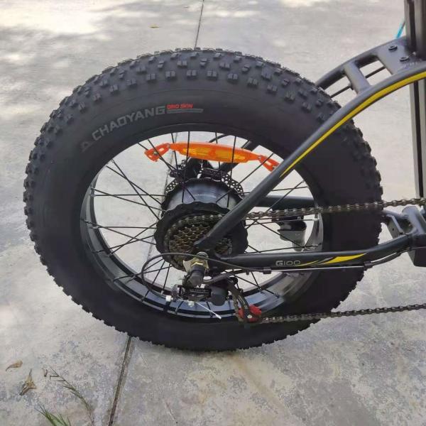 500W Brushless Motor Fat Tire Electric Mountain Bike 48V/10.4AH Lithium Battery
