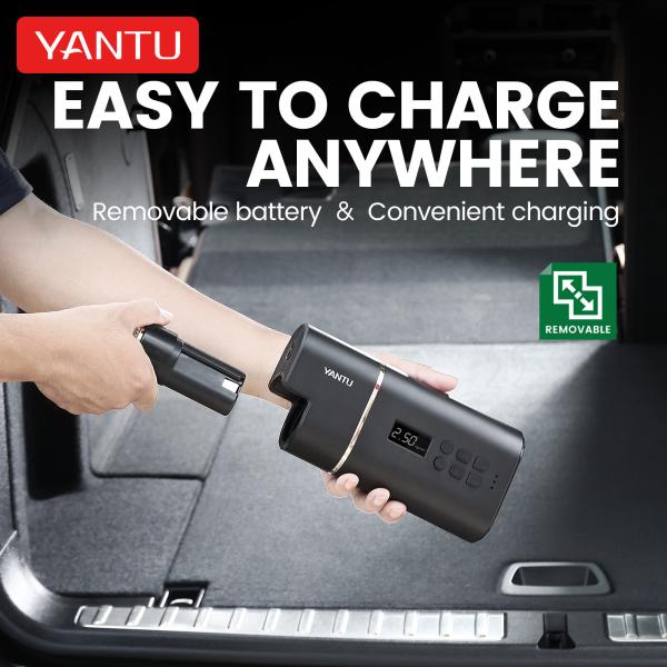 12V 25LPM Wireless Electric Car Tire Inflator Portable Air Compressor for Universal