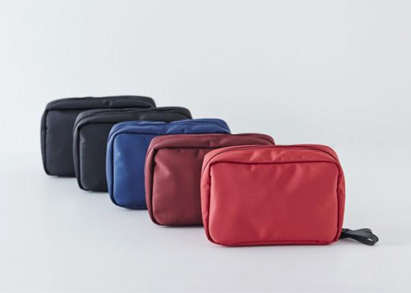 Nylon Water Resistant Travel Cosmetic Bags Multiple Pockets For Travel