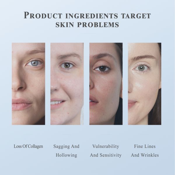 Sheep Placenta Freeze-Dried Serum Peptide Infused Anti-Aging Hyaluronic Acid Facial for Essence Day Night-Factory Custom