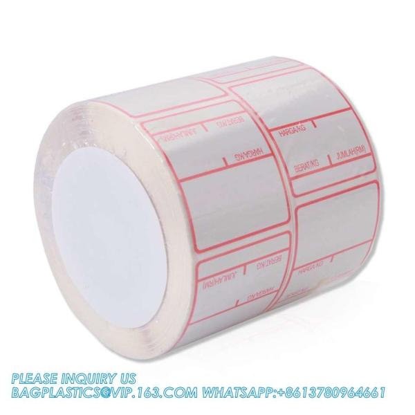 Water Proof Self-Adhesive Label Thermal Sticker For Bottle Supermarket Store Water Bottle, Outdoor Stickers, Camping