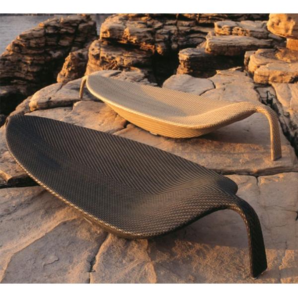 190x45x64cm Sun Loungers Chaise Weaving Vine Lying Chair Courtyard Party Sunbed