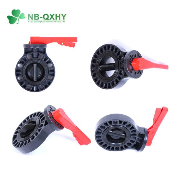 NB-QXHY CPVC UPVC 304 DN50-200 DIN Válvula de borboleta de água de PVC padrão para industrial