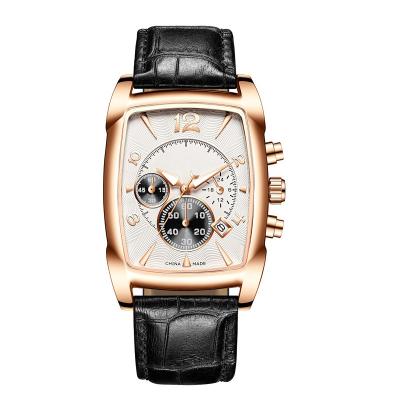 Relógio masculino de barril de vinho automático com movimento mecânico de concha de liga de 45 mm pulseira de couro