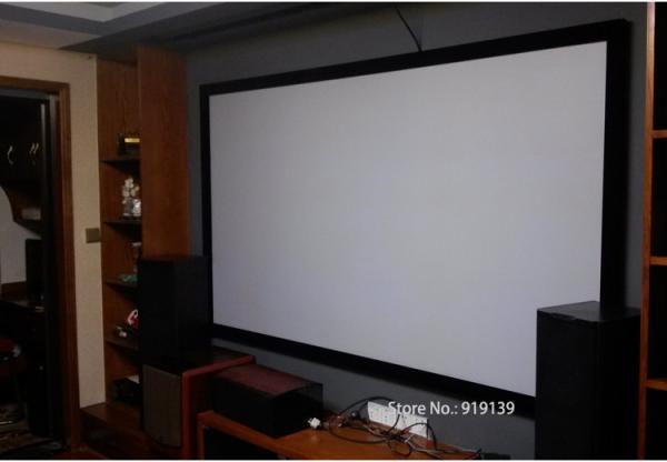 Great Design 135 Curved Fixed Frame DIY Projector Screens 16 To 9 With 80mm Black Velevt