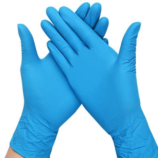 Blue Guantes Cheap Nitrile Gloves Manufacturers Green Nitrile Gloves Industry Chemical Resistant Food Grade