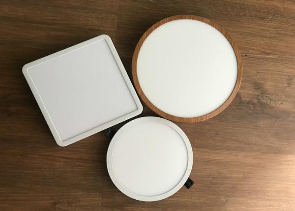 Black Epistar 18w 24w LED Slim Panel Light Surface Mounted Chrom Color 220V 4500K