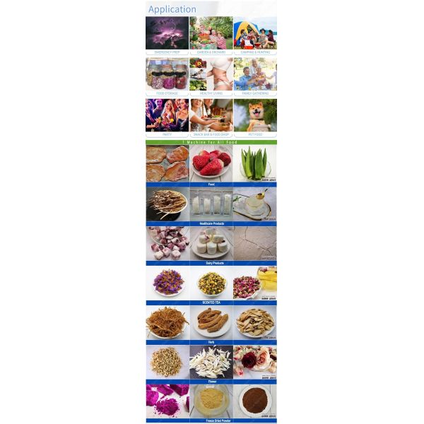 8Kg Commerial Lyophilizer Senova Biotech Home Food Freeze Dryer NovaDryer-HF600