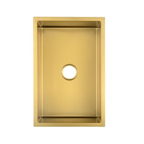 L' évier en acier inoxydable doré sous-monté pour votre cabinet