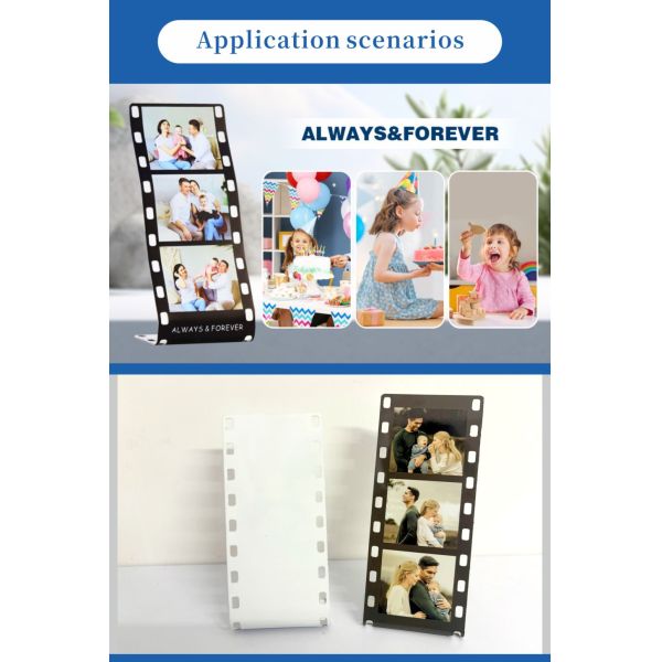 ZELOYAUT Wholesale Sublimation Blanks Hot Sales Aluminium Sublimation Film Photo Frame for Home Office Diy Sublimation Gifts