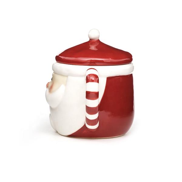 Рождественская кружка 3d Санта Формированный керамический Санта Кофе Рождественский подарок Ручная живопись Санта Клаус кружка Порцелановые кружки