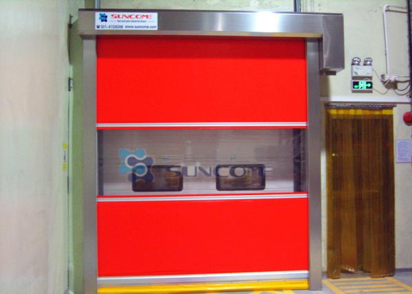 Industrial mais forte anti - vento tubo portas de alta velocidade rolante persianas