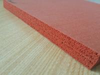 Double feuille d'éponge de silicone de tissu d'impression de côtés, isolation thermique de feuille de mousse de silicone