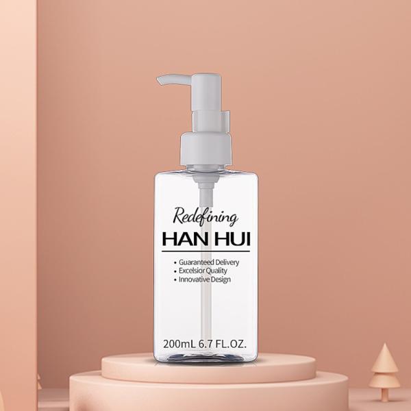 200ml Square Plastic PET Cosmetic Bottles With 24/410 Neck Size For body Oil