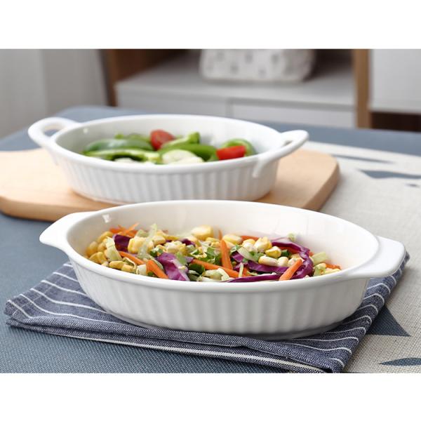 EU Round White Porcelain Dessert Bowls Dishwasher Safe