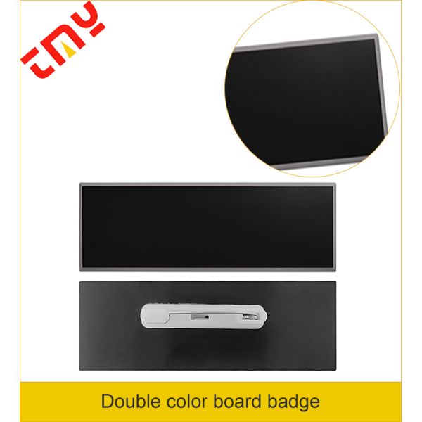 Wholesale Custom Design Logo White Reusable Magnetic Plastic Name Tag Badge