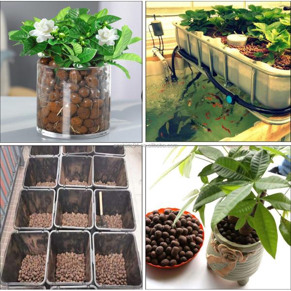 LECA Clay Balls Hydroponics Expanded Clay Pebbles 50L Bag Bulk Density 250-450kg/M3